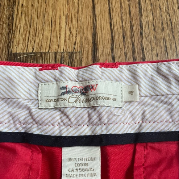 J. Crew Red Chino Shorts - Picture 2 of 3